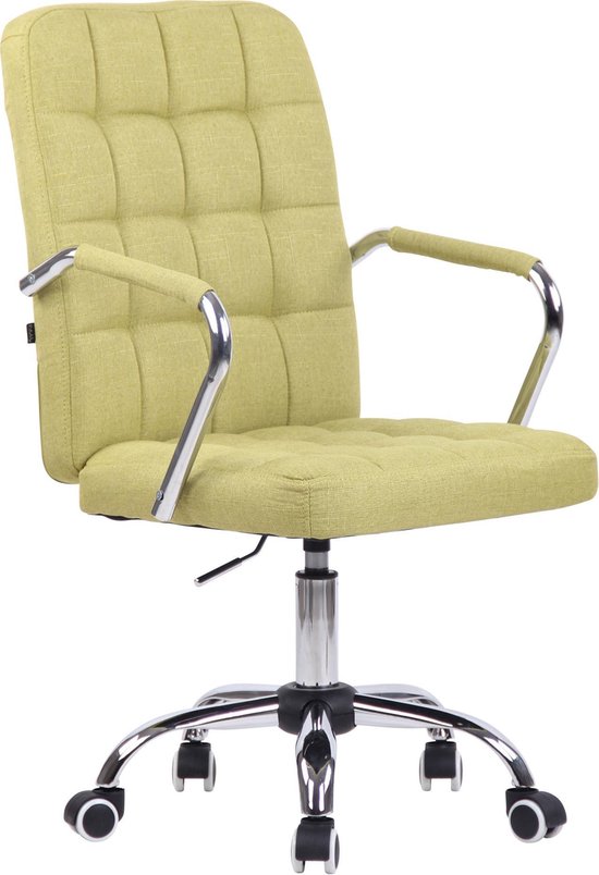 Bureaustoel - Bureaustoel voor volwassenen - Design - Stof - Groen - 56x60x103 cm
