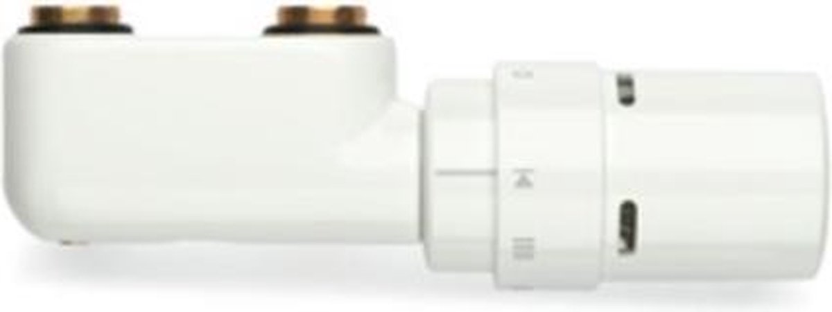 Vasco Design ventielthermostaat haaks wit