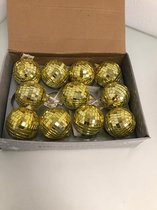 Kerstballen goud - 11 stuks - in doos