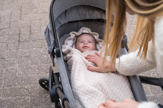 bol.com | Lodger Baby Omslagdoek - Wrapper Empire - 115x115 - 2-Laags -  Gevoerd met Fleece -