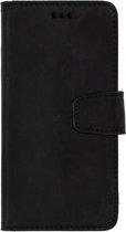 HB Hoesje Geschikt voor Apple iPhone XS Max Zwart - Handgemaakt Lederen Portemonnee Book Case