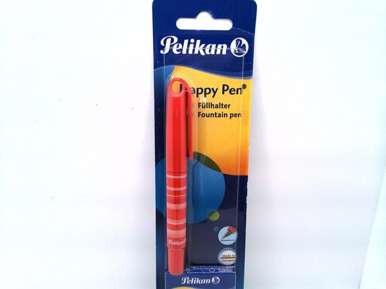 privacy Woordvoerder inspanning Pelikan Happy Vulpen - incl 6 inkt cartridges - Rood - Medium | bol.com