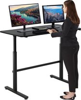 FDW SD-A5280-Black Verstelbaar sta bureau - 120 x 60 cm - Ergonomisch - in hoogte verstelbaar - Zwart