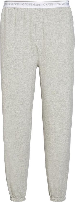 Calvin Klein CK ONE Lounge jogger - pantalons de survêtement longs pour hommes - moyennement épais - gris chiné - Taille: L