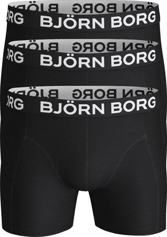 Björn Borg boxershorts Core (3-pack) - heren boxers normale lengte - zwart - Maat: XXL