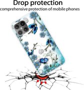iPhone 12 mini - hoes, cover, case - TPU - Vlinders en bloemen