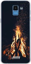 Samsung Galaxy J6 (2018) Hoesje Transparant TPU Case - Bonfire #ffffff