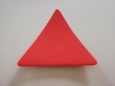 Dudson - Bord - Triangle - Driehoek - Gebaksbord - Petitfour - High tea - Flame (warm oranje) - 19 cm - Set a 12 stuks