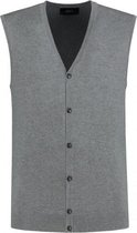 GENTS | Cardigan middengrijs 0086 Maat XXL 45/46