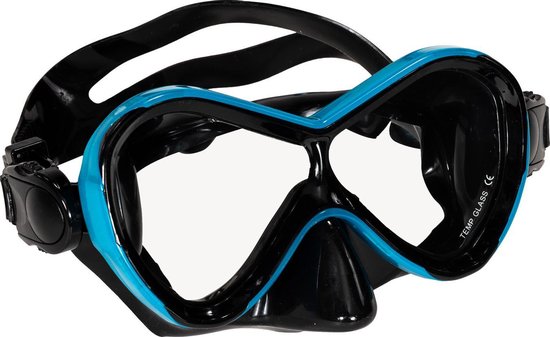 Atlantis Abaco Combo - Snorkelset - Duikbril - Snorkel - Kinderen - Zwart/Turquoise