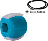 Kaaklijn trainer - Jawline trainer - Kaak trainer - Onderkin trainer - Facial toner - Fitness - Blauw