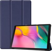 Samsung Galaxy Tab A 10.1 (2019) Tri-fold Hoes Donker Blauw