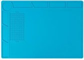 Velleman Silicone soldeermat, 350 x 250 mm, blauw