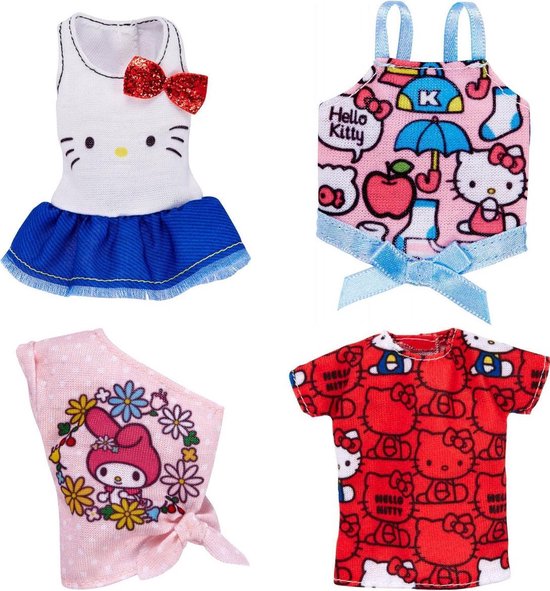 Barbie kleding set Hello Kitty 4 stuks (A) | bol.com