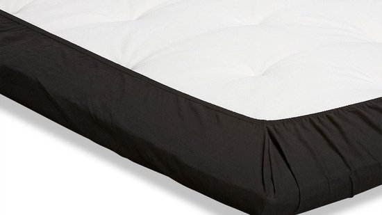 Drap-housse pour surmatelas Beter Bed Select Jersey - 100% Coton - 160 x 200/210/220 cm - Noir