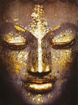 Schilderen op nummer volwassenen, Boeddha van goud 40X50