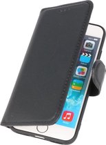 Handmade Echt Lederen Telefoonhoesje voor iPhone SE 2020 - iPhone 8 - iPhone 7 - Zwart