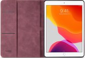 iPad 2020 Hoes - iPad 2019 Hoes - 10.2 Inch - iPad 2020 / 2019 Hoes Book Case Leer Slimline Rood