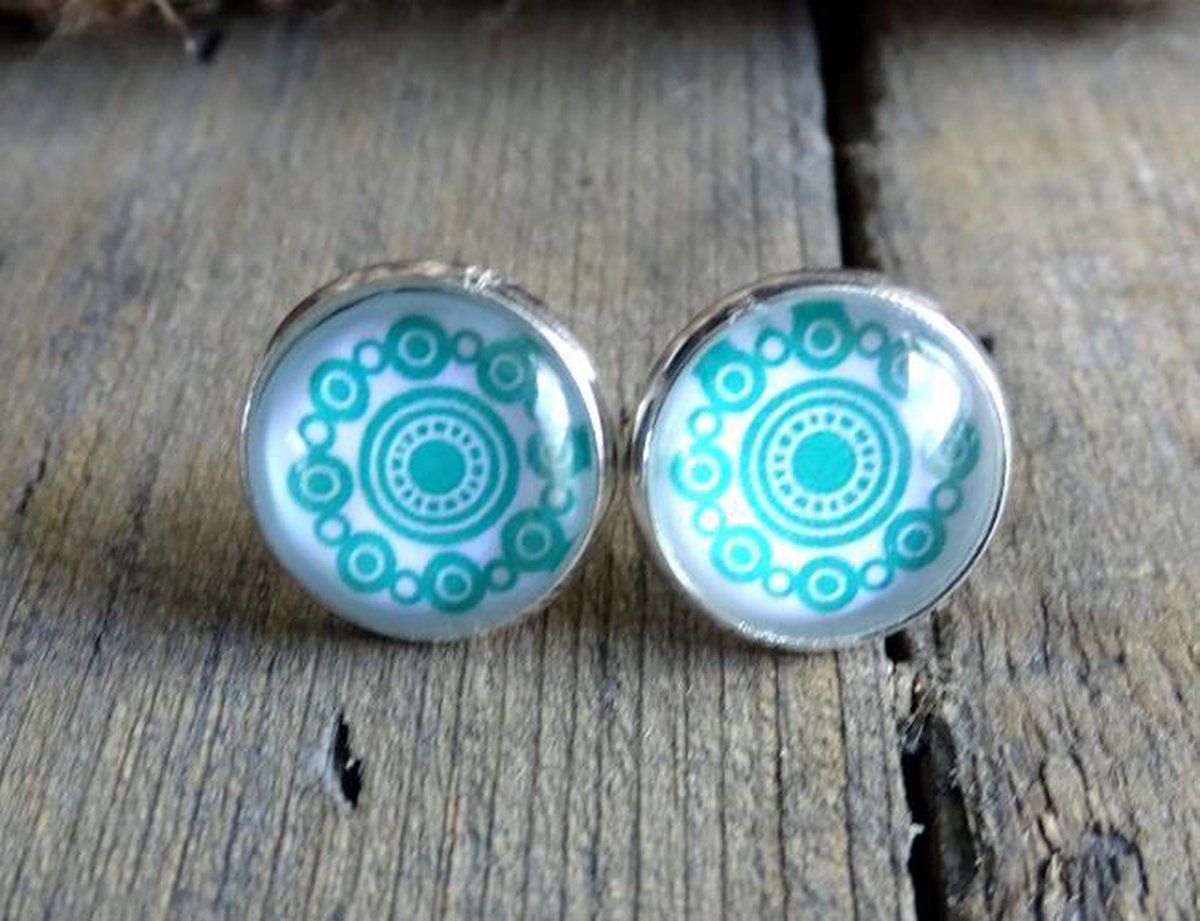 Otazu - Turquoise oorbellen - - Audax webshop