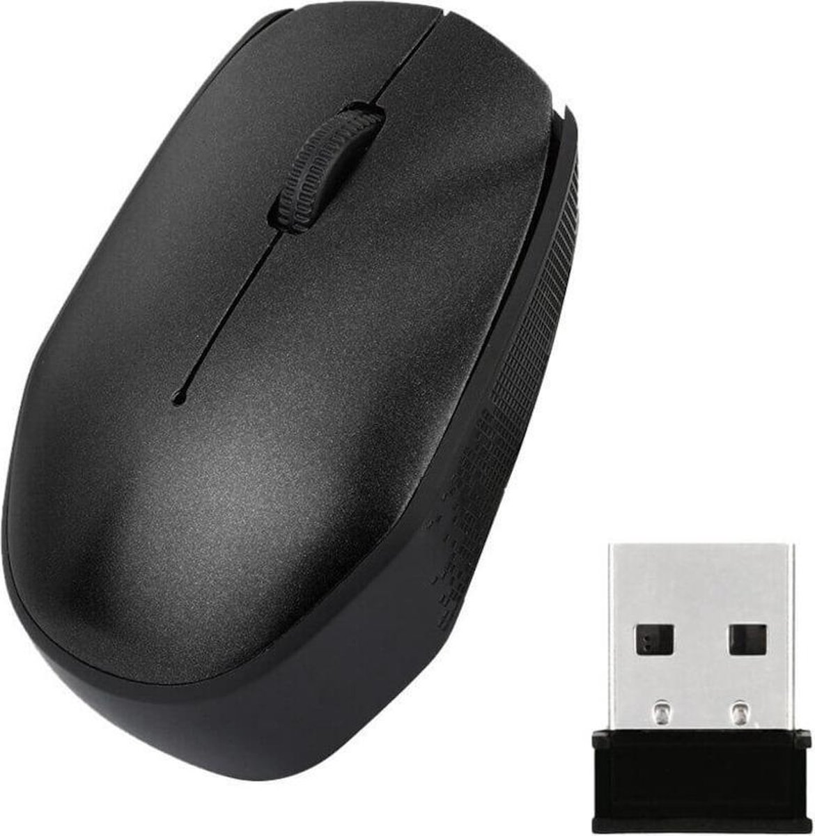 Draadloze optische muis G218 PC Laptop Maus Mouse 1600DPI zwart