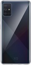 Samsung Galaxy A71 Hoesje - XQISIT - Phantom Serie - Gehard Glas Backcover - Transparant - Hoesje Geschikt Voor Samsung Galaxy A71