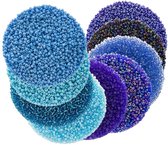 Kralendoos - Rocailles (2 mm / 9 x 50 gram) Mix Color Blue