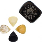 JAZZ TONES FAT / MIXED TIN / 4 verschillende plectrums