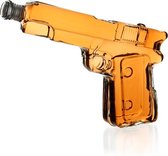 Whiskey Karaf Pistool - Decanteer karaf - Whisky Karaf met Houder