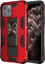 iPhone 11 Pro Hoesje Rood - Magnetic Kickstand Armor Case