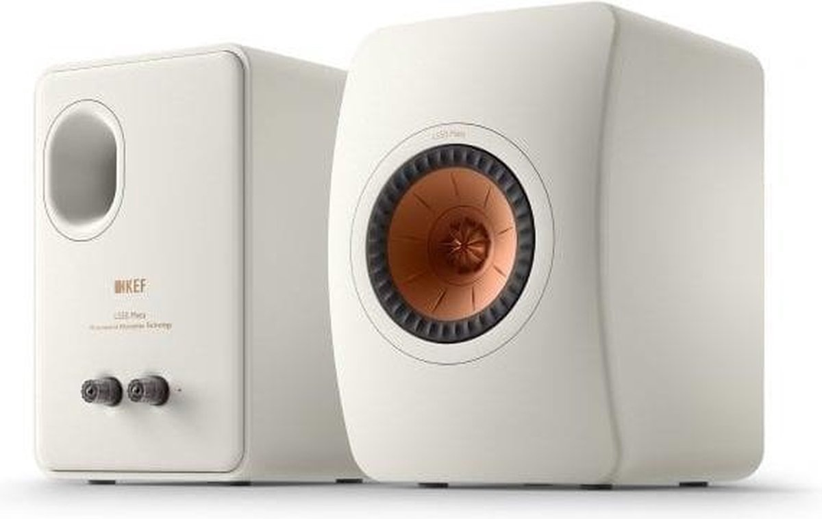 KEF LS50 Meta Boekenplank speaker Mineral white (per paar)