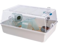 Ferplast Hamsterkooi Mini Duna 55 X 39 Cm Wit 7-delig