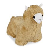 Relaxdays deurstopper lama - dieren deurstop - deurbuffer - stof - alpaca - decoratie