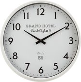 J-Line Klok Grand Hotel Ijzer Wit