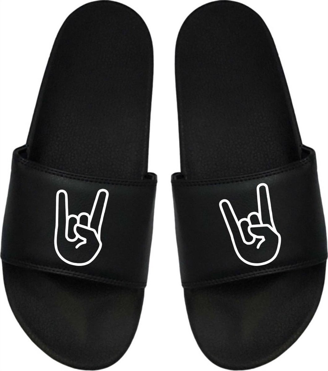Cadeau Sint - Cadeau Kerst - Cadeau Badslippers - Badslippers Hard Rock - Cadeau - Heavy Metal 35