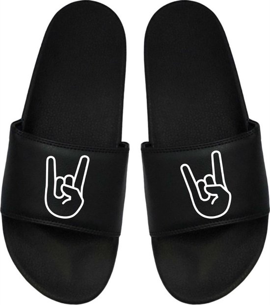 Cadeau Sint - Cadeau Kerst - Cadeau Badslippers - Badslippers Hard Rock - Cadeau - Heavy Metal 35