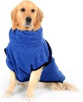 Honden badhanddoek blauw