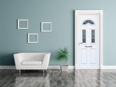 Sticky Decoration - Luxe Deursticker Witte deur met ramen - op maat voor jouw deur