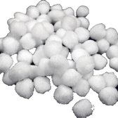 160x Boules de neige artificielles / boules de neige 2 cm - Décoration neige / décoration neige