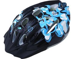 Fietshelm zwart met hart motief -voor meisjes - Limar 515 Black hearts - Maat unisize M (50-56cm)