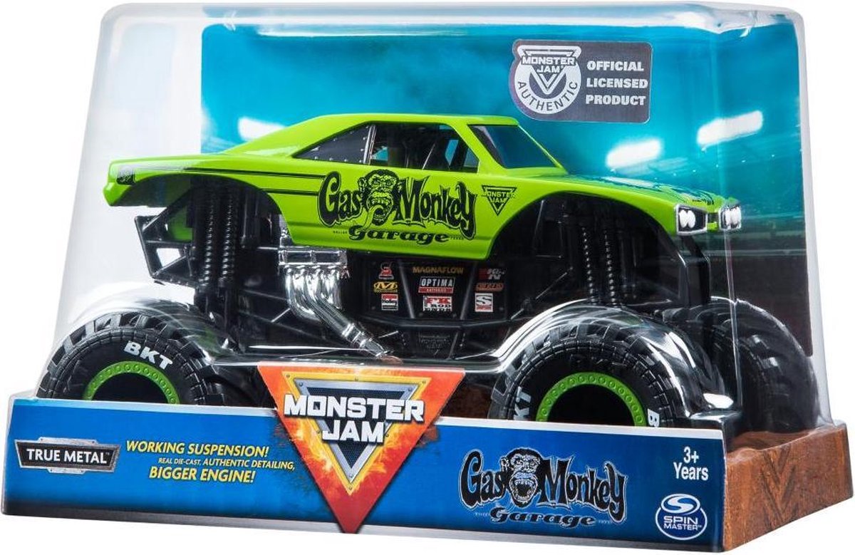 Hot Wheels monster jam truck Gas Monkey schaal 124