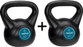 Fitness Avento Kettlebel 4 & 6 Kilo - Bundelpakket