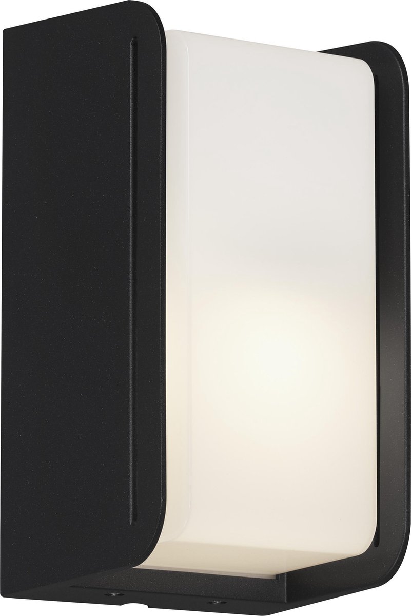 Briloner Leuchten BOKS buitenlicht - 1x E27 12W - IP44 - Zwart-wit - Metaal-plastic