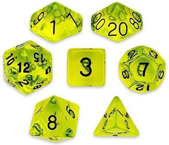 SIQUK 70 stuks polyhedral dobbelstenen set dobbelstenen DND spel dobbelstenen D10 kleurrijke dobbelstenen 10 zijden voor kerkers en dragons