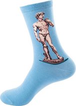 Kunstzinnige sokken - Michelangelo - David - Unisex Maat One size