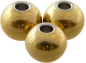 Stainless Steel Kralen (6 mm) Goud (25 Stuks)