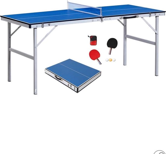 Table de ping-pong enfants - Pliable – Portable - Raquettes