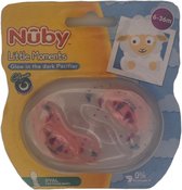Nuby Little Moments Glow In The Dark Speen - 6 t/m 36m - Roze