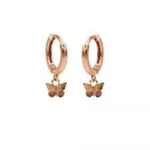 Karma hinged hoops symbool butterfly rosé gold M3008HIN