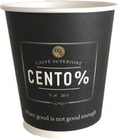 Cento% bekers karton | 180 cc | Co2-neutraal | Doos: 25 x 100 bekers