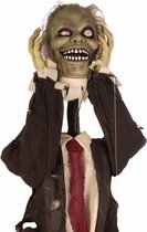 Halloween Decoratie zombie - the walking dead - beweegt, maakt licht en geluid 55 cm